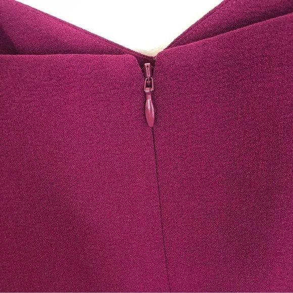 Nwt Dress The Population Womens Nicole Sheath Dress Pink Slit Midi Sleeveless - Picture 2 of 10